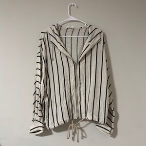 Striped Hooded Jacket